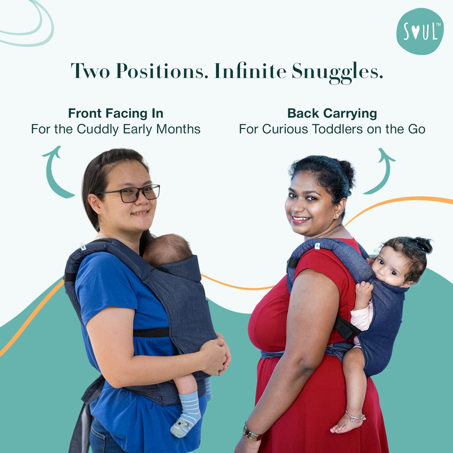 Soulslings Mitra Baby Carrier - Black Baby Carriers