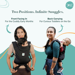 Soulslings Mitra Baby Carrier - Black Baby Carriers