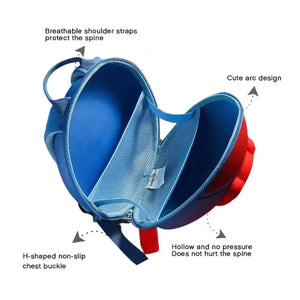 Space Capsule 3d Fins Light weighted Backpack for Toddlers & Kids - Little Surprise BoxSpace Capsule 3d Fins Light weighted Backpack for Toddlers & Kids