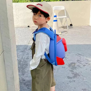 Space Capsule 3d Fins Light weighted Backpack for Toddlers & Kids - Little Surprise BoxSpace Capsule 3d Fins Light weighted Backpack for Toddlers & Kids