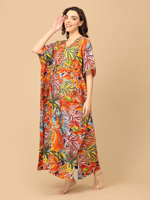 Spectrum of Dreams Maternity and Nursing Kaftan Nighty - NW - SK - SOPD - S