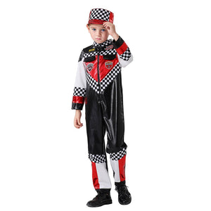 Speed Racing Car Rider costume,Kids Halloween Costume Fancy Dress Up - 4 - 6 Years Halloween