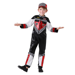Speed Racing Car Rider costume,Kids Halloween Costume Fancy Dress Up - 4 - 6 Years Halloween