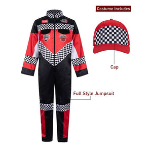 Speed Racing Car Rider costume,Kids Halloween Costume Fancy Dress Up - 4 - 6 Years Halloween