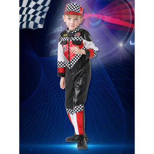 Speed Racing Car Rider costume,Kids Halloween Costume Fancy Dress Up - 4 - 6 Years Halloween