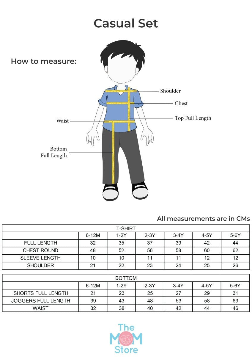 Splash N Dash Casual Set ( Top and Bottom) - KCW-SPNDJ-1-2