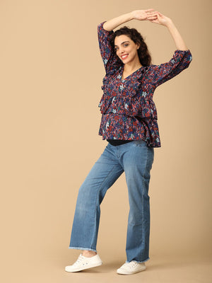 Splash - tastic Maternity and Nursing Top - MAT - SD - SPLTS - S