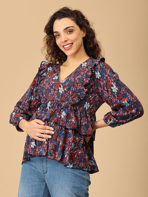 Splash - tastic Maternity and Nursing Top - MAT - SD - SPLTS - S