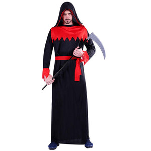 Spooky Hoody Deathman Halloween Costume Fancy Dress Up - M Halloween