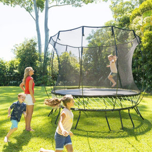 Springfree Compact Round Trampoline With Enclosure - Kids Activity & Play Equipment
