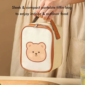 Stainless Steel Soup Box /Tiffin with Insulated Vertical Tiffin Bag with detachable Spoon for Kids and Adults, Green - Little Surprise BoxStainless Steel Soup Box /Tiffin with Insulated Vertical Tiffin Bag with detachable Spoon for Kids and Adults, Green