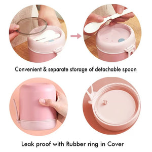 Stainless Steel Soup Box /Tiffin with Insulated Vertical Tiffin Bag with detachable Spoon for Kids and Adults, Pink - Little Surprise BoxStainless Steel Soup Box /Tiffin with Insulated Vertical Tiffin Bag with detachable Spoon for Kids and Adults, Pink