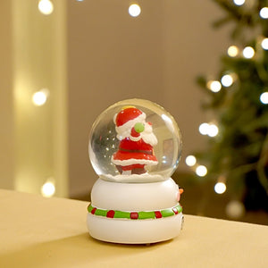 Standing Santa colorful LED Dome on Snowman Base, Christmas Table Décor & Gift option - Christmas