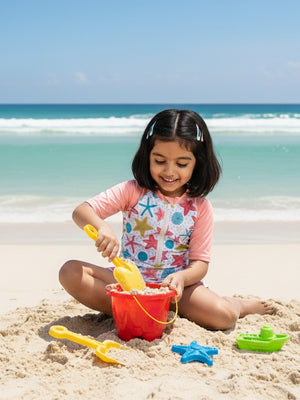 Starfish Splash Girls Swimsuit - 2 - 4 Years Kids Swimwear