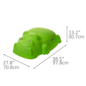Starplay Hippo Pool/Sandpit with Cover - GREEN / PURPLE Kids Activity & Play Equipment