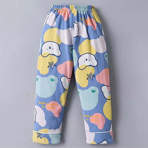 Starry Bear Outline print soft Cotton Kids Nightsuit - 3 - 4 Years Nightsuits