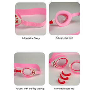Starry Pink Anti Fog UV Protection Leakproof Design Swim Goggles for Kids, 3yrs - 8yrs - 3 - 8 years Swim