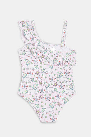 Starry Unicorn Dreams Girls Swimsuit - KSW-SG-STUN-2-4