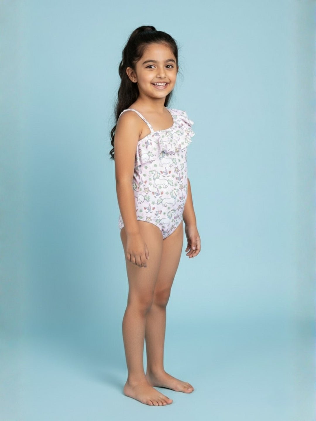 Starry Unicorn Dreams Girls Swimsuit - 2 - 4 Years Kids Swimwear