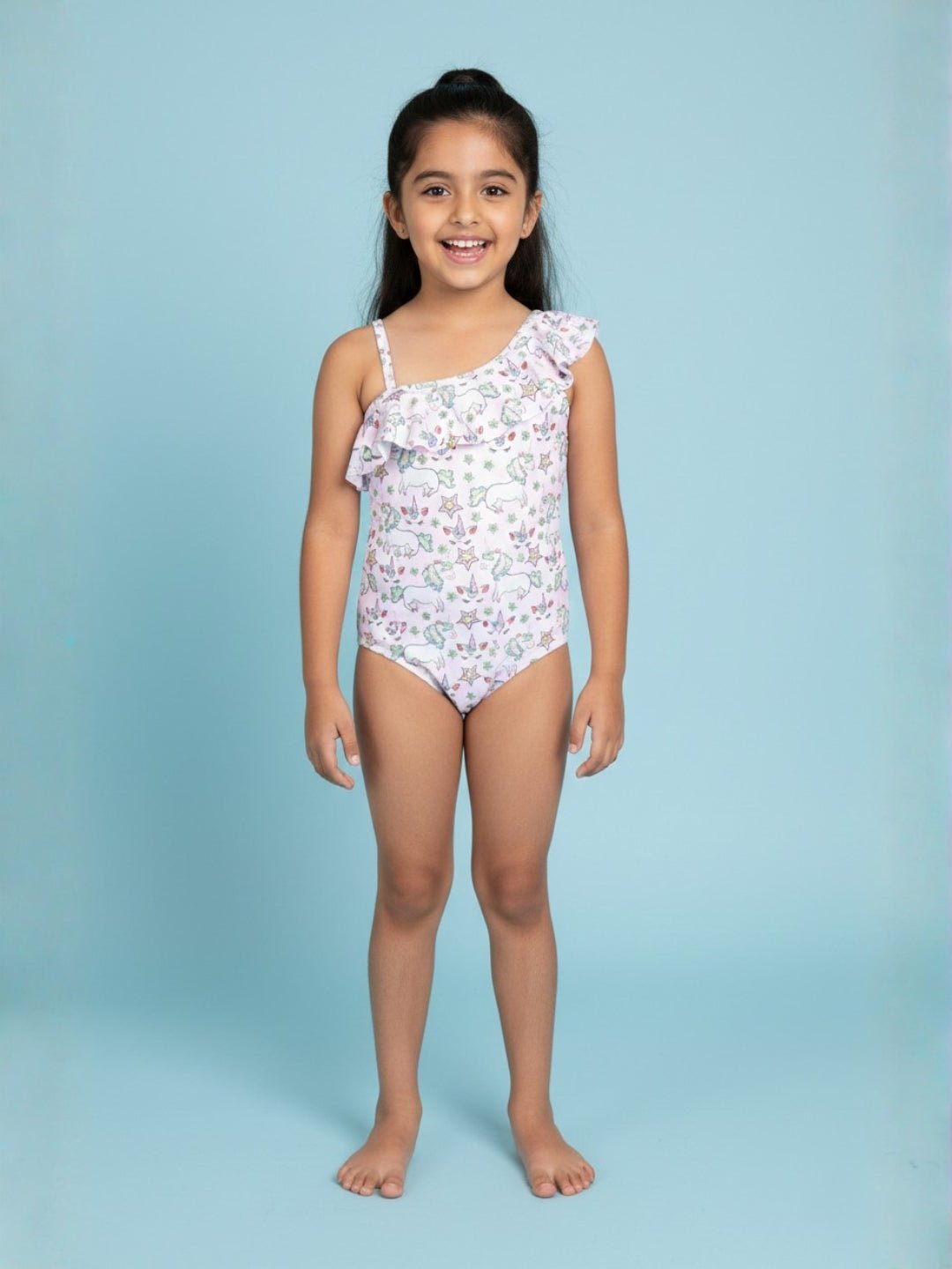 Starry Unicorn Dreams Girls Swimsuit - 2 - 4 Years Kids Swimwear