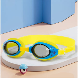 Starry Yellow Anti Fog UV Protection Leakproof Design Swim Goggles for Kids, 3yrs - 8yrs - 3 - 8 years Swim