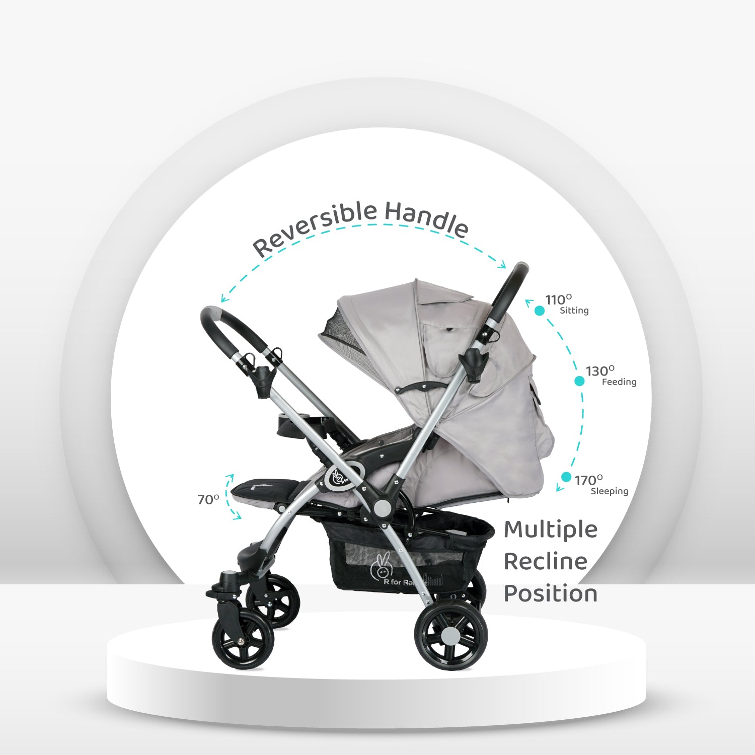 R For Rabbit Chocolate Ride Baby Strollers- Multicolor