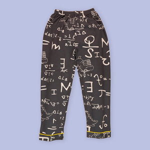 Steel Grey Alphabets soft Cotton Kids Nightsuit - 5 - 6 Years Nightsuits