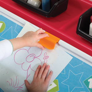 Step2 2-In-1 Toy Box & Art Lid (Red) | Kids Toy Box - Children Furniture