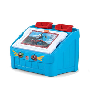 Step2 2-In-1 Toy Box Thomas The Tank Engn | Kids Toy Box - Children Furniture