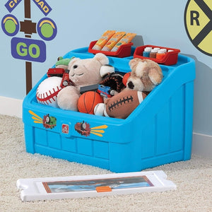 Step2 2-In-1 Toy Box Thomas The Tank Engn | Kids Toy Box - Children Furniture