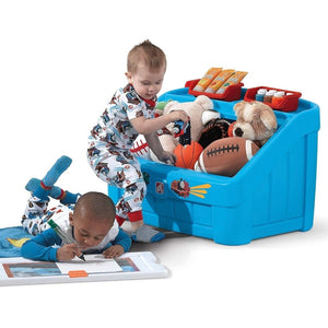 Step2 2-In-1 Toy Box Thomas The Tank Engn | Kids Toy Box - Children Furniture