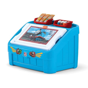 Step2 2-In-1 Toy Box Thomas The Tank Engn | Kids Toy Box - Children Furniture