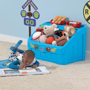 Step2 2-In-1 Toy Box Thomas The Tank Engn | Kids Toy Box - Children Furniture