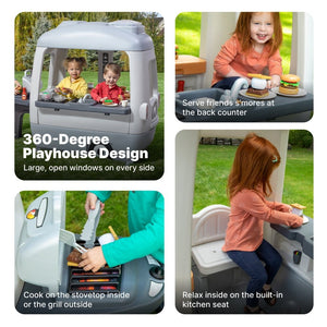 Step2 Adventure Camper | Kids Playhouse - Pretend Play Toys