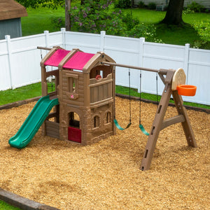 Step2 Adventure Lodge Play Center | Kids Climber Playset - Baby Swings