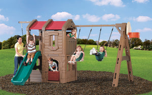 Step2 Adventure Lodge Play Center | Kids Climber Playset - Baby Swings