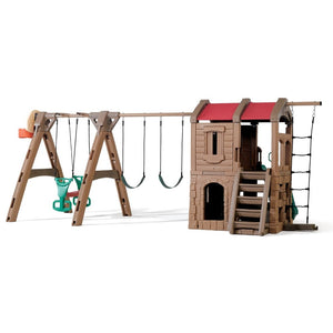Step2 Adventure Lodge Play Center With Glider | Climber Playset - Baby Swings