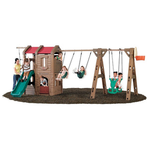 Step2 Adventure Lodge Play Center With Glider | Climber Playset - Baby Swings