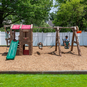 Step2 Adventure Lodge Play Center With Glider | Climber Playset - Baby Swings