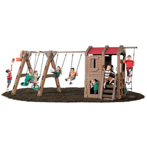 Step2 Adventure Lodge Play Center With Glider | Climber Playset - Baby Swings