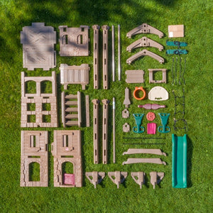 Step2 Adventure Lodge Play Center With Glider | Climber Playset - Baby Swings