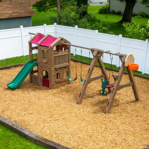 Step2 Adventure Lodge Play Center With Glider | Climber Playset - Baby Swings