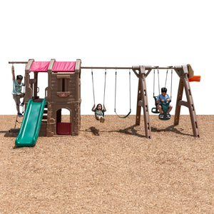 Step2 Adventure Lodge Play Center With Glider | Climber Playset - Baby Swings