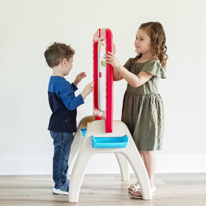 Step2 All Around Easel For Two Red | Kids Art Desk & Easel - Art Desk & Easel