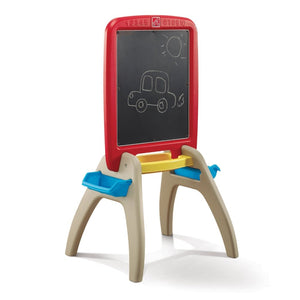 Step2 All Around Easel For Two Red | Kids Art Desk & Easel - Art Desk & Easel