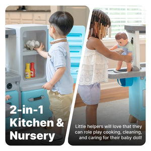 Step2 Cook & Care Corner Kitchen & Nursery | Pretend Play Kitchen - Pretend Play Toys