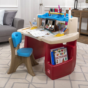 Step2 Deluxe Art Master Desk | Kids Art Desk & Easel - Art Desk & Easel