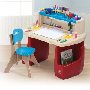 Step2 Deluxe Art Master Desk | Kids Art Desk & Easel - Art Desk & Easel