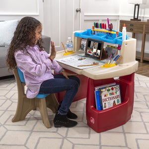 Step2 Deluxe Art Master Desk | Kids Art Desk & Easel - Art Desk & Easel