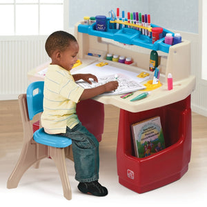 Step2 Deluxe Art Master Desk | Kids Art Desk & Easel - Art Desk & Easel